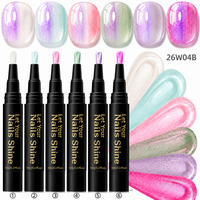 6 Colors Cat Eye One-Step Gel Pens - B