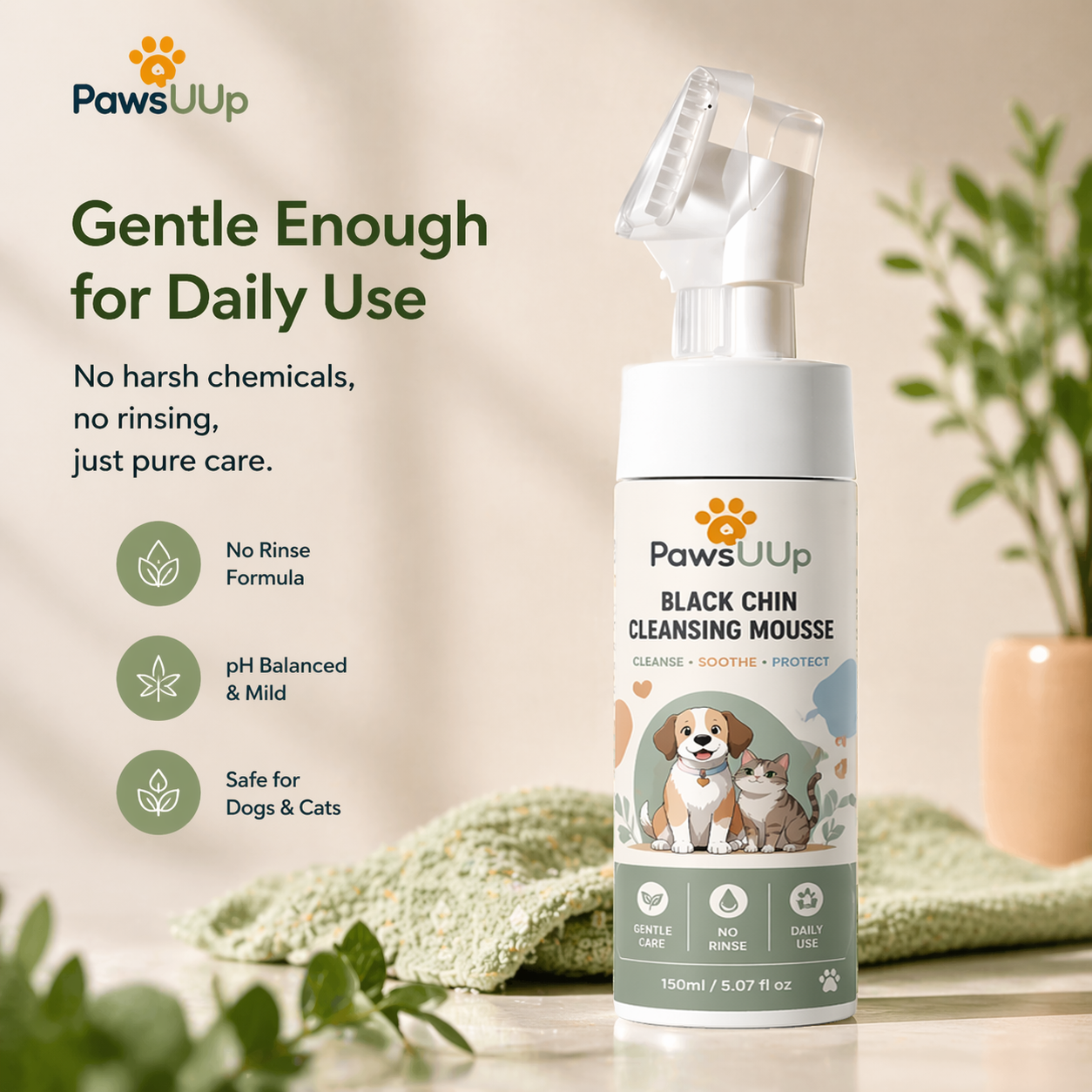 🐾 PawsUUp Pet Chin Cleaner 🐾