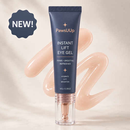 NEW! PawsUUp™ Instant Lift Eye Gel - For Puffiness & Bags, Wrinkles, Fine Lines and Dark Circles, Anti Aging Skin Care for Men & Women with Collagen Targeting Biotech
