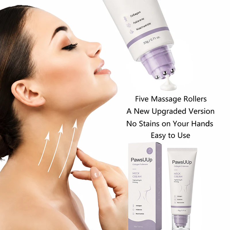 All-in-One Roller Massage Cream 🧴 Collagen & Hyaluronic Acid | Firm, Lift & Smooth Skin from Neck to Body