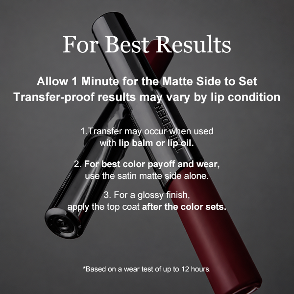 Perfect Twin Lip — Dual-Ended Liquid Lipstick with Velvet Matte Color and Glossy Shine